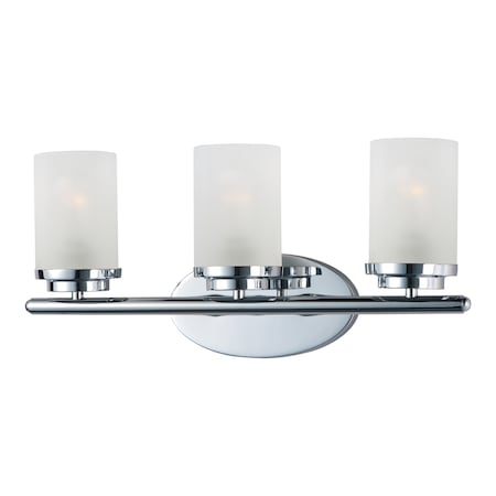 Maxim Lighting Corona 3-Light 19.25" Wide Polished Chrome Vanity Light 10213FTPC
